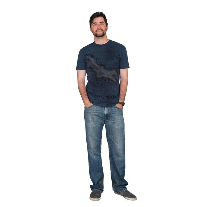 Batman Stay Tune The Dark Navy T-Shirt-tvso