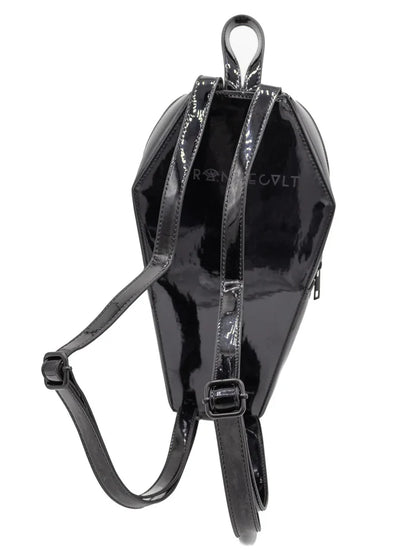 back of backpack on display
