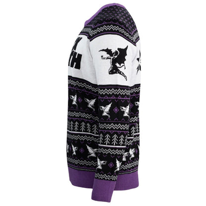 Black Sabbath Flying Demon Record Label Adult Unisex Ugly Christmas Sweater - TVStoreOnline