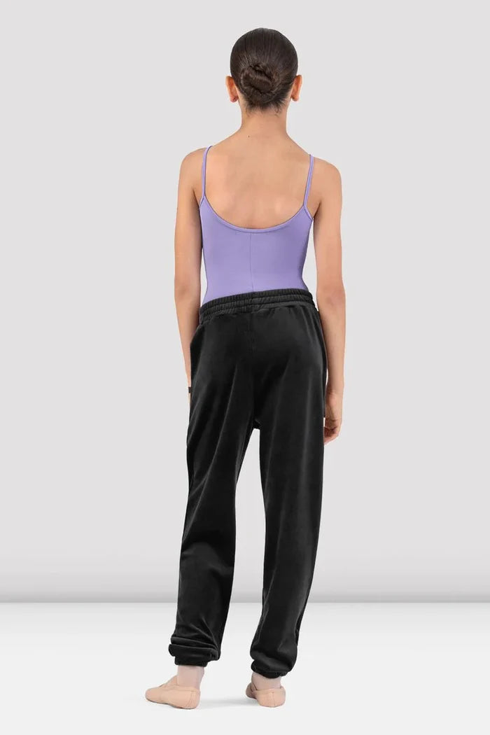 Bloch Kids Nicole Velvet Sweatpant, Black CP80004