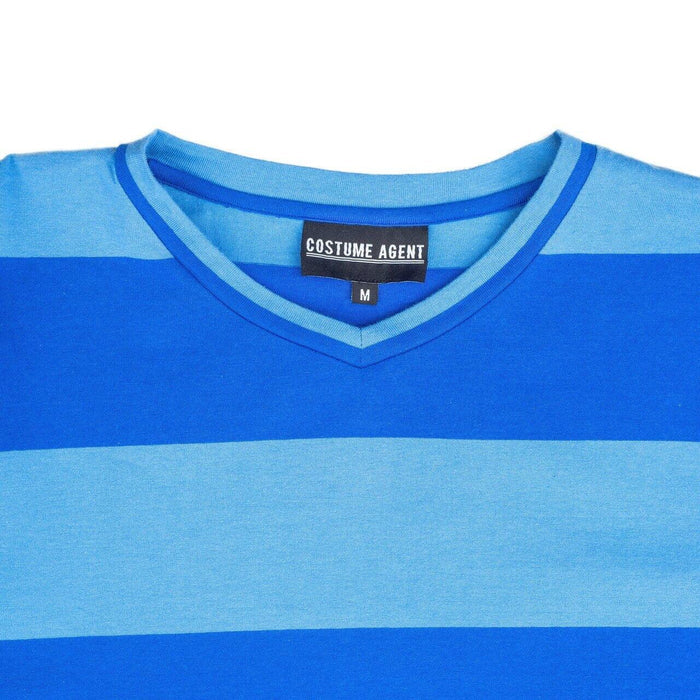 Blue and Detective Halloween Costume BLUE Striped Shirt