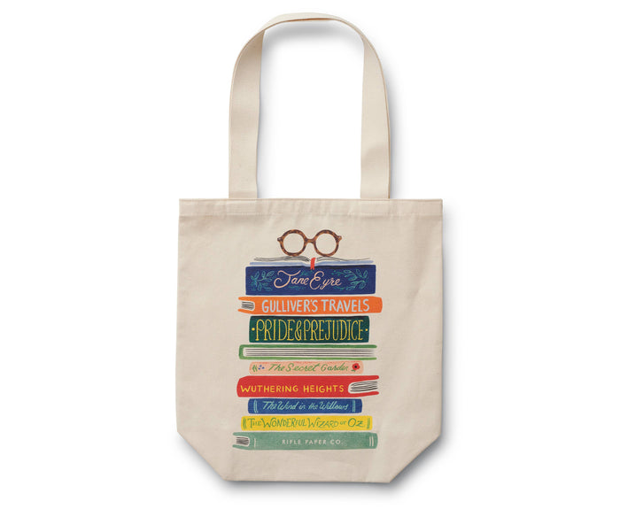 Book Club Canvas Tote Bag -- Rifle Paper Co.