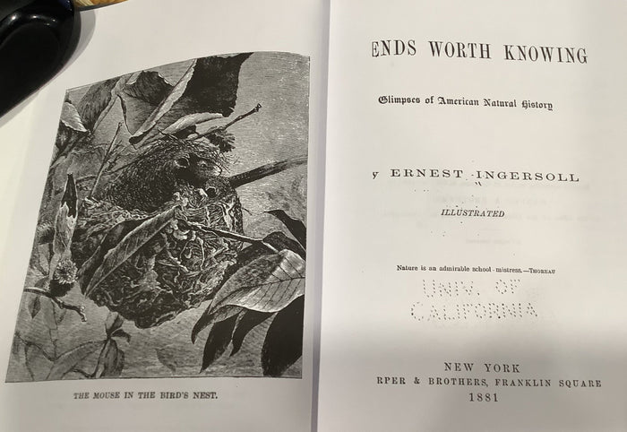 BOOKS - "Friends Worth Knowing" -  by Ernest Ingersoll