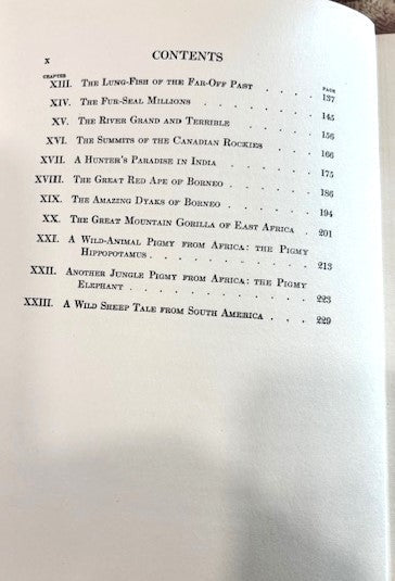BOOKS - Tales From Natures Wonderland -  W. T. Hornaday