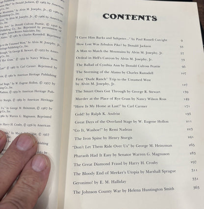 BOOKS - The American Heritage Book of Great Adventures of the Old West - 1969