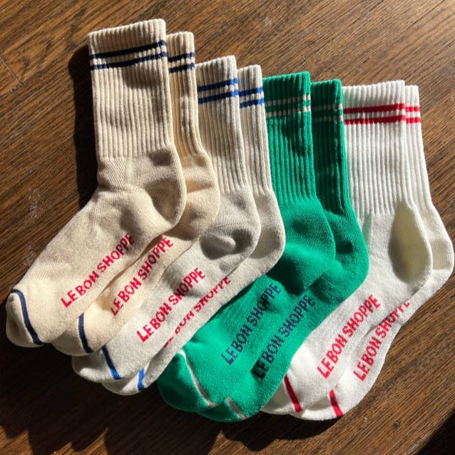 Le Bon Shoppe Tube Socks in Boyfriend Style at Golden Rule Gallery
