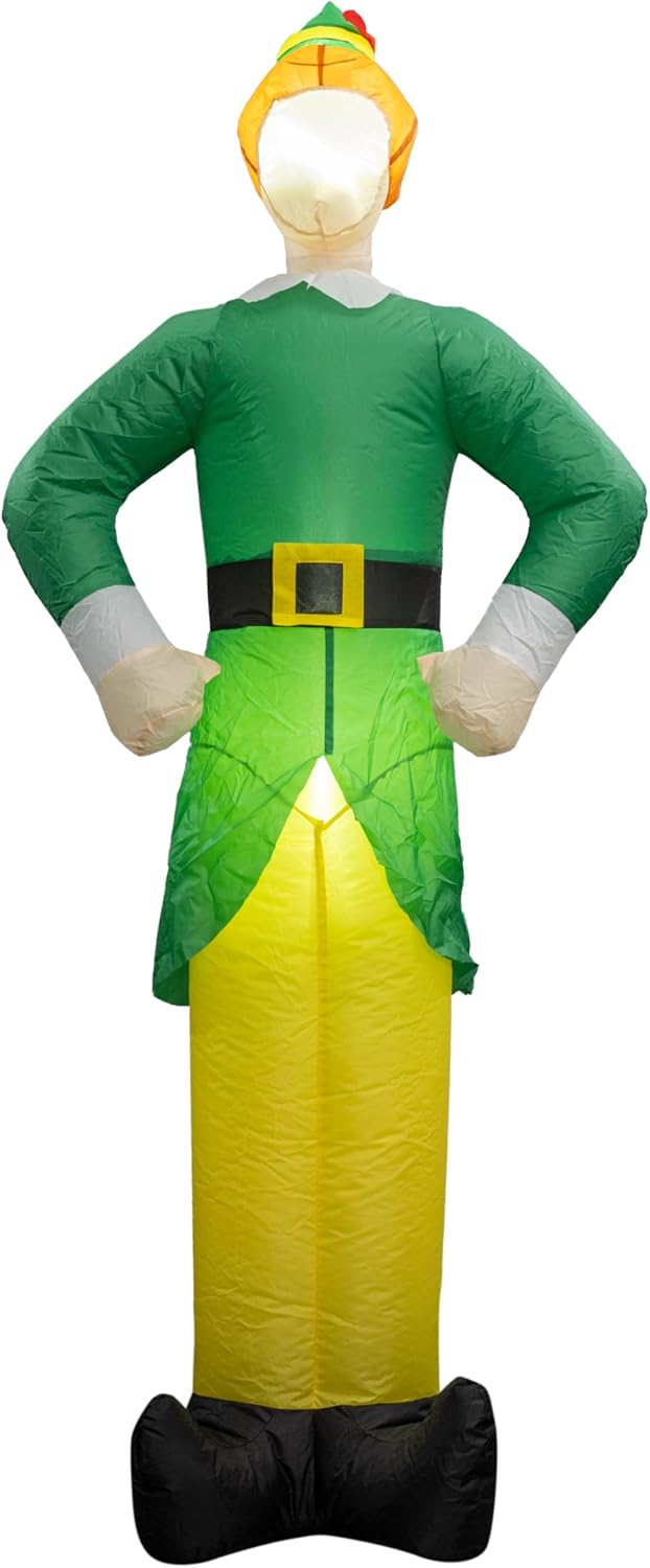 Buddy The Elf Indoor/Outdoor Xmas Light Up Inflated Yard Holiday Decoration - TVStoreOnline