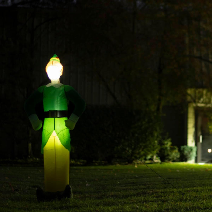 Buddy The Elf Indoor/Outdoor Xmas Light Up Inflated Yard Holiday Decoration - TVStoreOnline