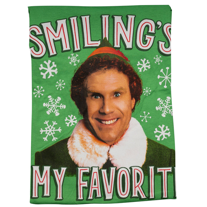 Buddy the Elf Smiling is my Favorite T-shirt Kelly Green - TVStoreOnline