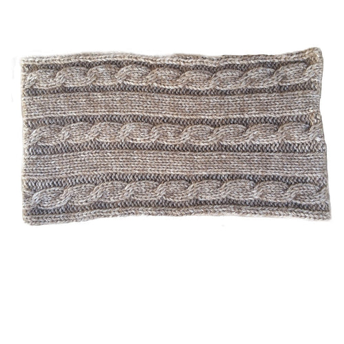 Headband - Cabled bison headgear Bison Gear The Buffalo Wool Co. Pro Gear 50% Bison 50% Silk - Natural