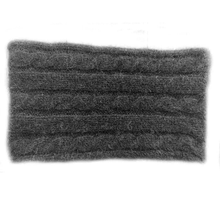 Headband - Cabled bison headgear Bison Gear The Buffalo Wool Co. Pro Gear 50% Bison 50% Silk - Black
