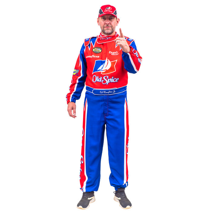 Cal Naughton Driver Deluxe Jumpsuit and Hat Halloween Costume Cosplay