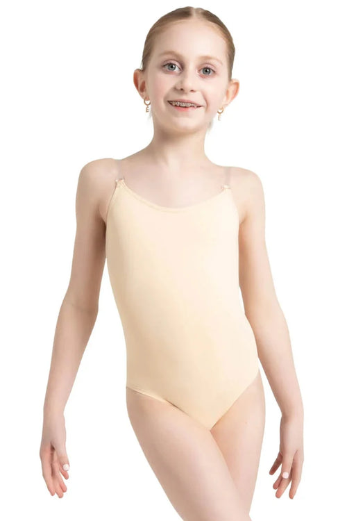Capezio Camisole Leotard w/ Clear Transition Straps - Girls, 3532C
