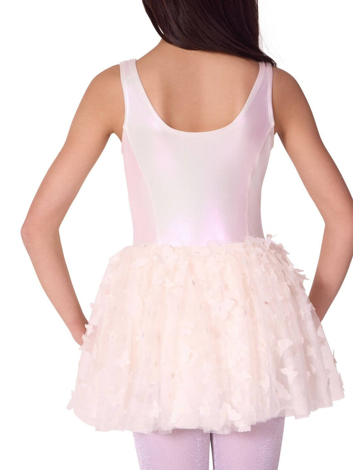 Capezio Flutter Monarch Tutu Dress, White Alyssum F12574C
