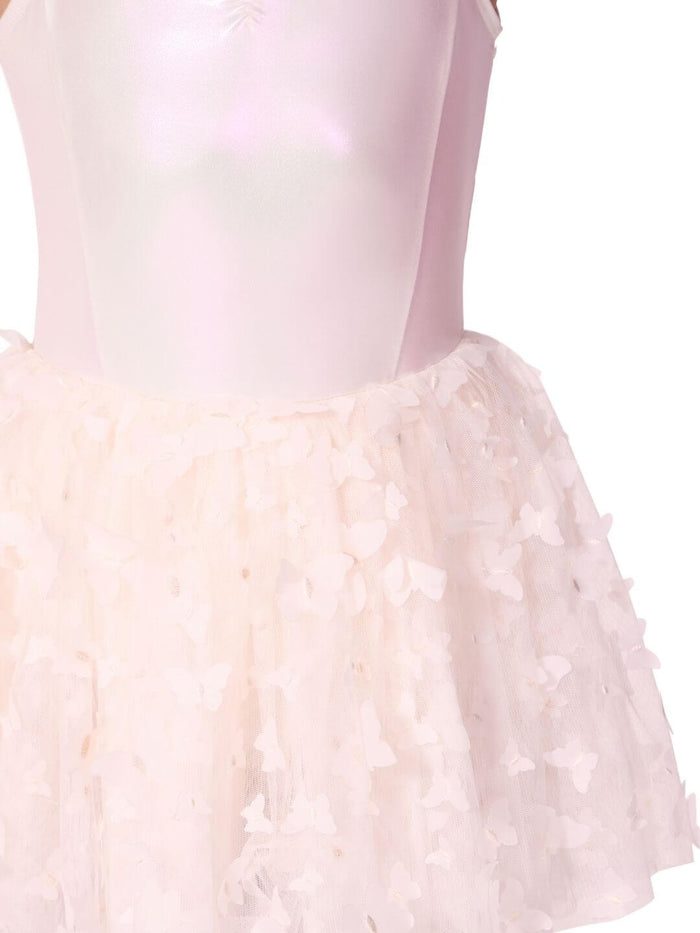 Capezio Flutter Monarch Tutu Dress, White Alyssum F12574C