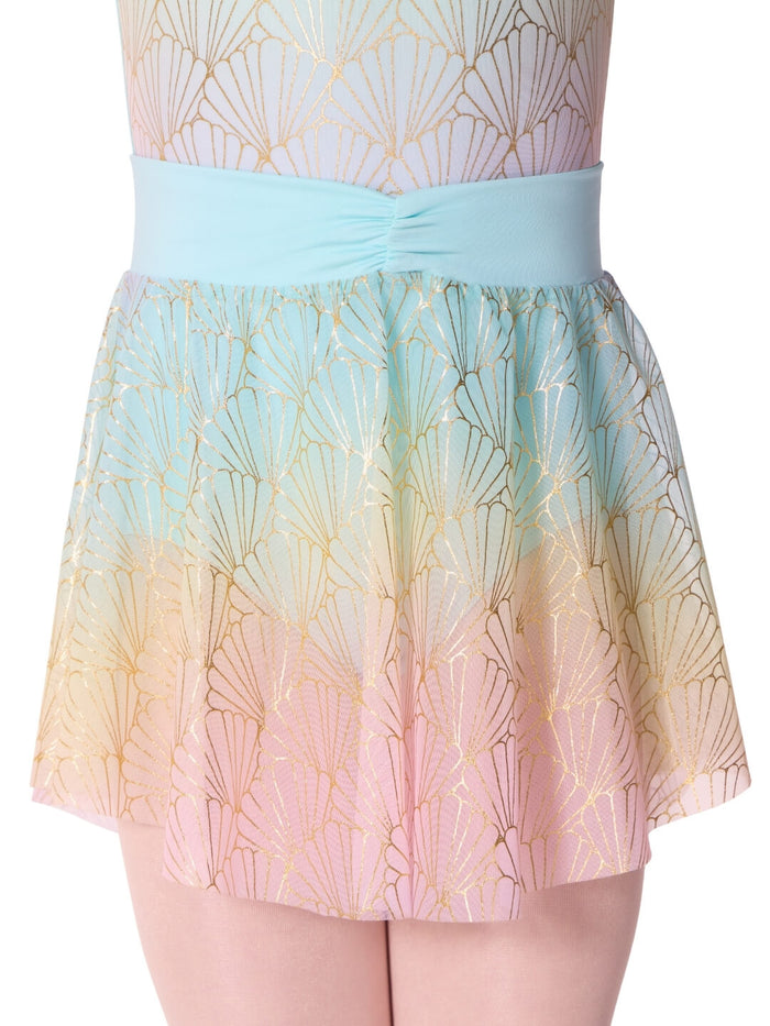 Capezio Sea Star Sand Dollar Skirt, Turquoise F12585C