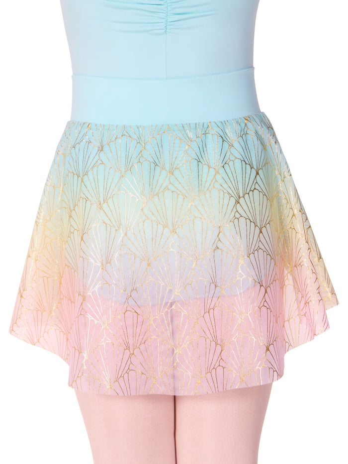Capezio Sea Star Sand Dollar Skirt, Turquoise F12585C
