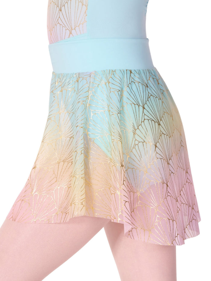 Capezio Sea Star Sand Dollar Skirt, Turquoise F12585C