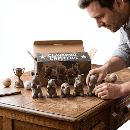 Carl Speckler's Claymore Critters Clay Collectable Figures Holiday Gift Idea Set - TVStoreOnline