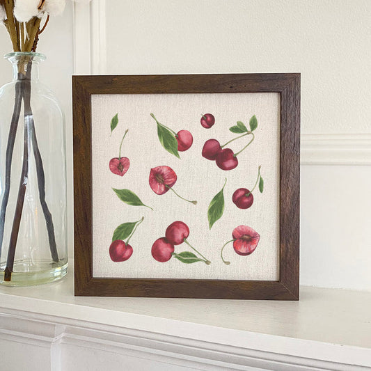 Cherry Pattern - Framed Sign
