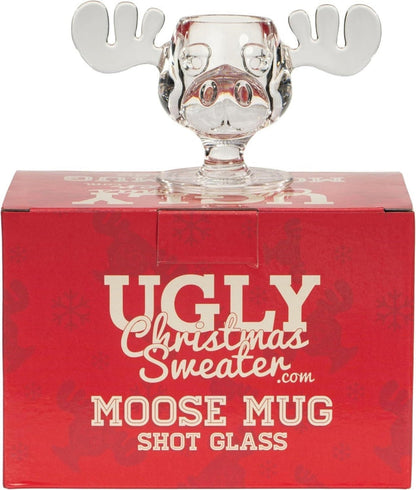 Christmas Vacation 1980s Movie Moose Mug Shot Glasses Gift Box Set - TVStoreOnline