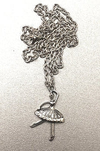 CJ Merchantile Silver Ballerina Necklace, N74