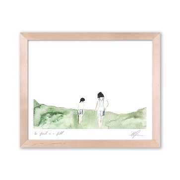 Cocoshalom "Two Friends in a Field" Art Print