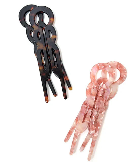 Covet Dance Bun & Done French Hair Clips, BD-HC