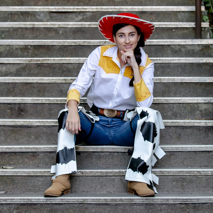 Cowgirl Jessie Movie Character Halloween Cosplay Costume Accessory Chaps