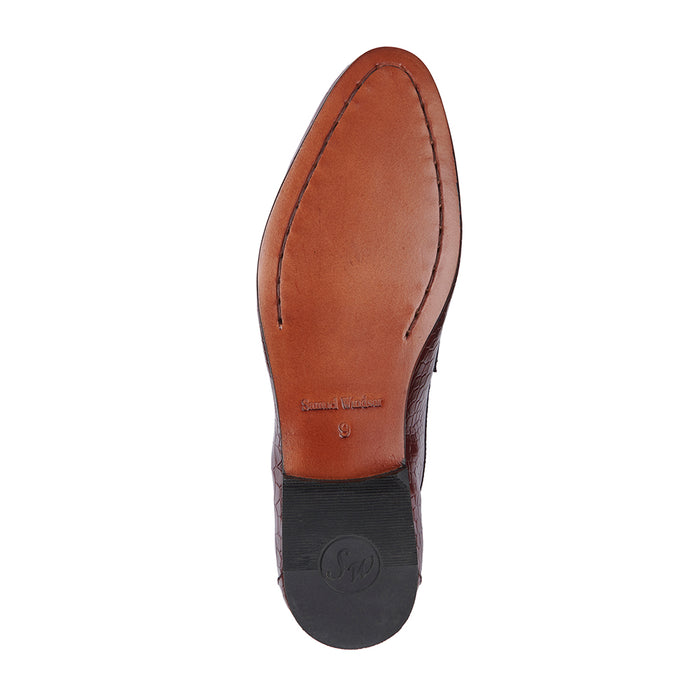 Croc Loafer - Burgundy