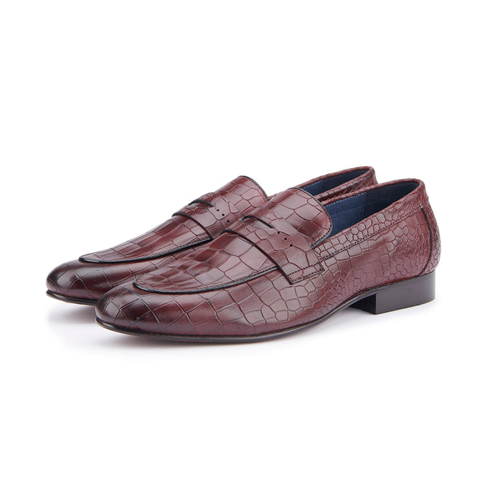 Croc Loafer - Burgundy
