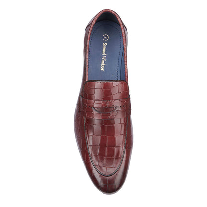 Croc Loafer - Burgundy