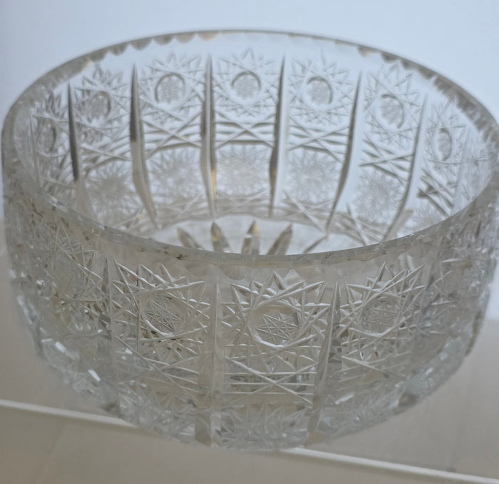 Crystal Cut Glass Bowl