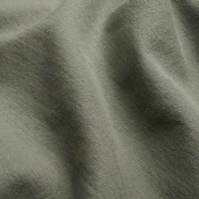 Cuban Collar Linen-Rich Shirt - Sage