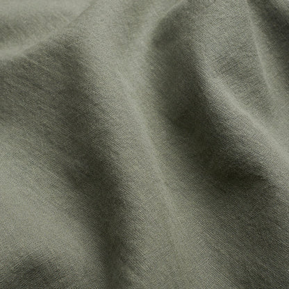 Cuban Collar Linen-Rich Shirt - Sage
