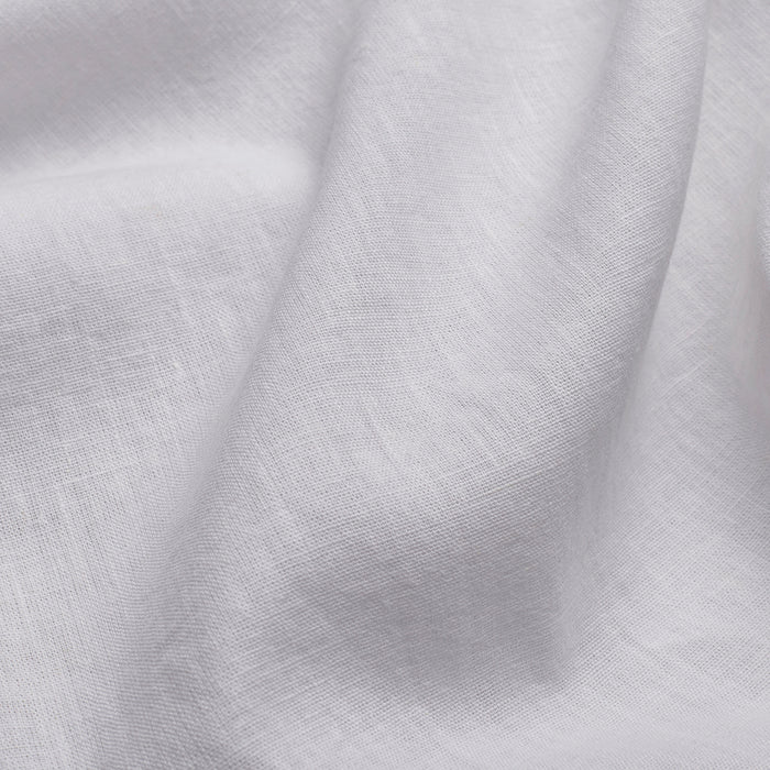 Cuban Collar Linen-Rich Shirt - White