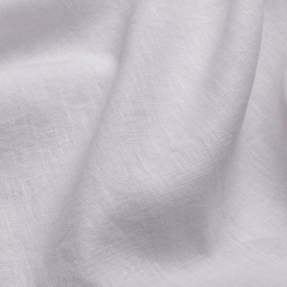 Cuban Collar Linen-Rich Shirt - White