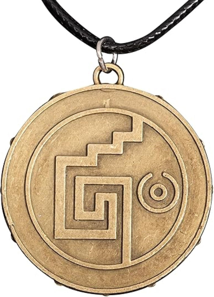 Cursed Pirates Aztec Coin Medallion Necklace Halloween Cosplay Costume Accessory - TVStoreOnline