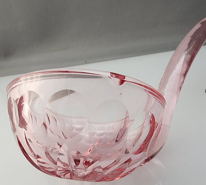 CUT GLASS Punch lathel pink #10