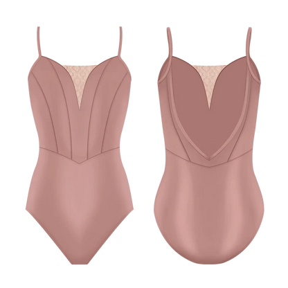 Danse De Paris Antoinette Camisole Leotard, Blush L0015L