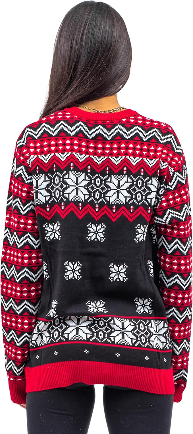 Death Row Records Inmate Fair Isle Adult Unisex Ugly Christmas Sweater - TVStoreOnline