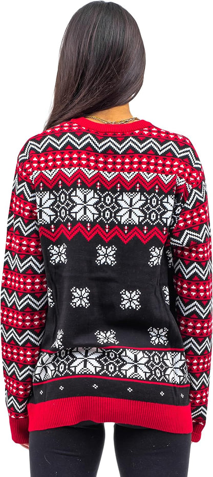 Death Row Records Inmate Fair Isle Adult Unisex Ugly Christmas Sweater - TVStoreOnline