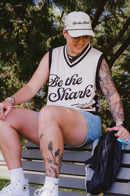 [ Deep Blue ] Be The Shark Cropped Jersey - Official League