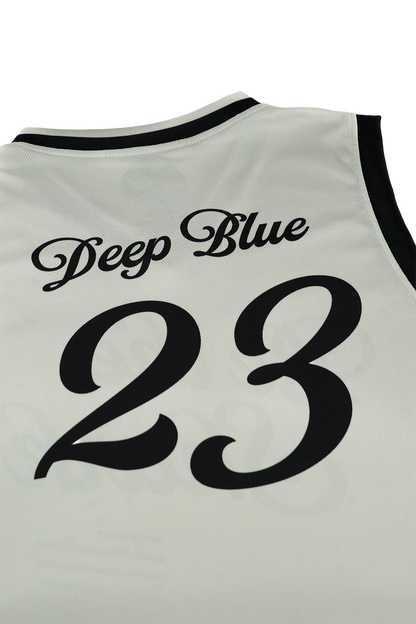 [ Deep Blue ] Be The Shark Cropped Jersey - Official League