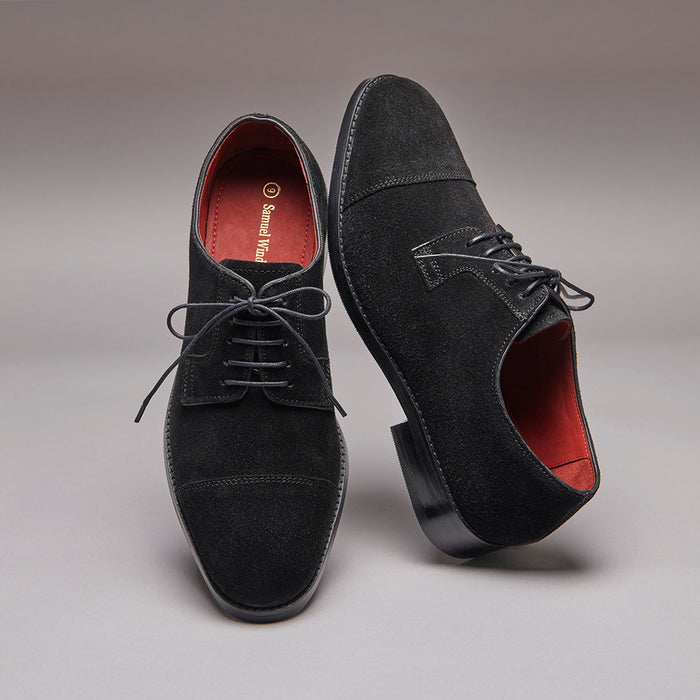 Derby - Black Suede