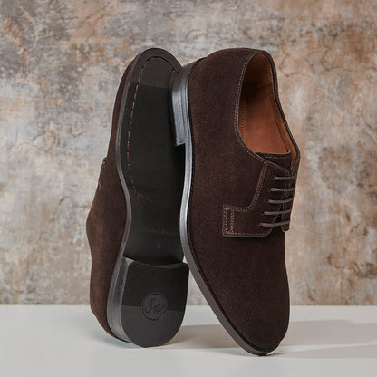 Derby - Brown Suede