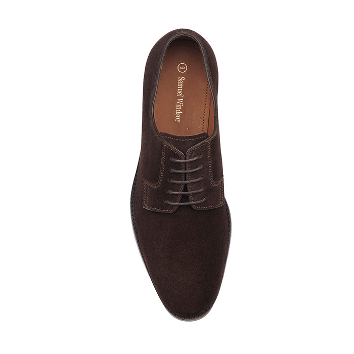 Derby - Brown Suede