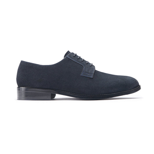 Derby - Navy Suede