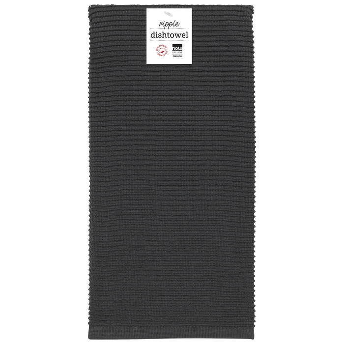 Dish Towel Ripple - Black