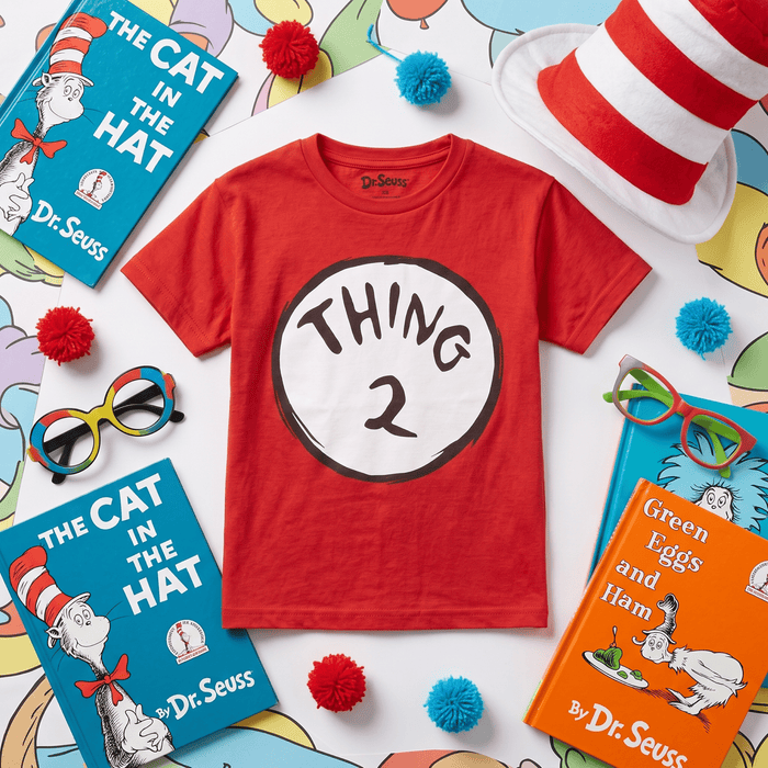 Dr. Seuss Thing 1 or Thing 2 Kids Youth Halloween Cosplay Costume T-Shirt - TVStoreOnline